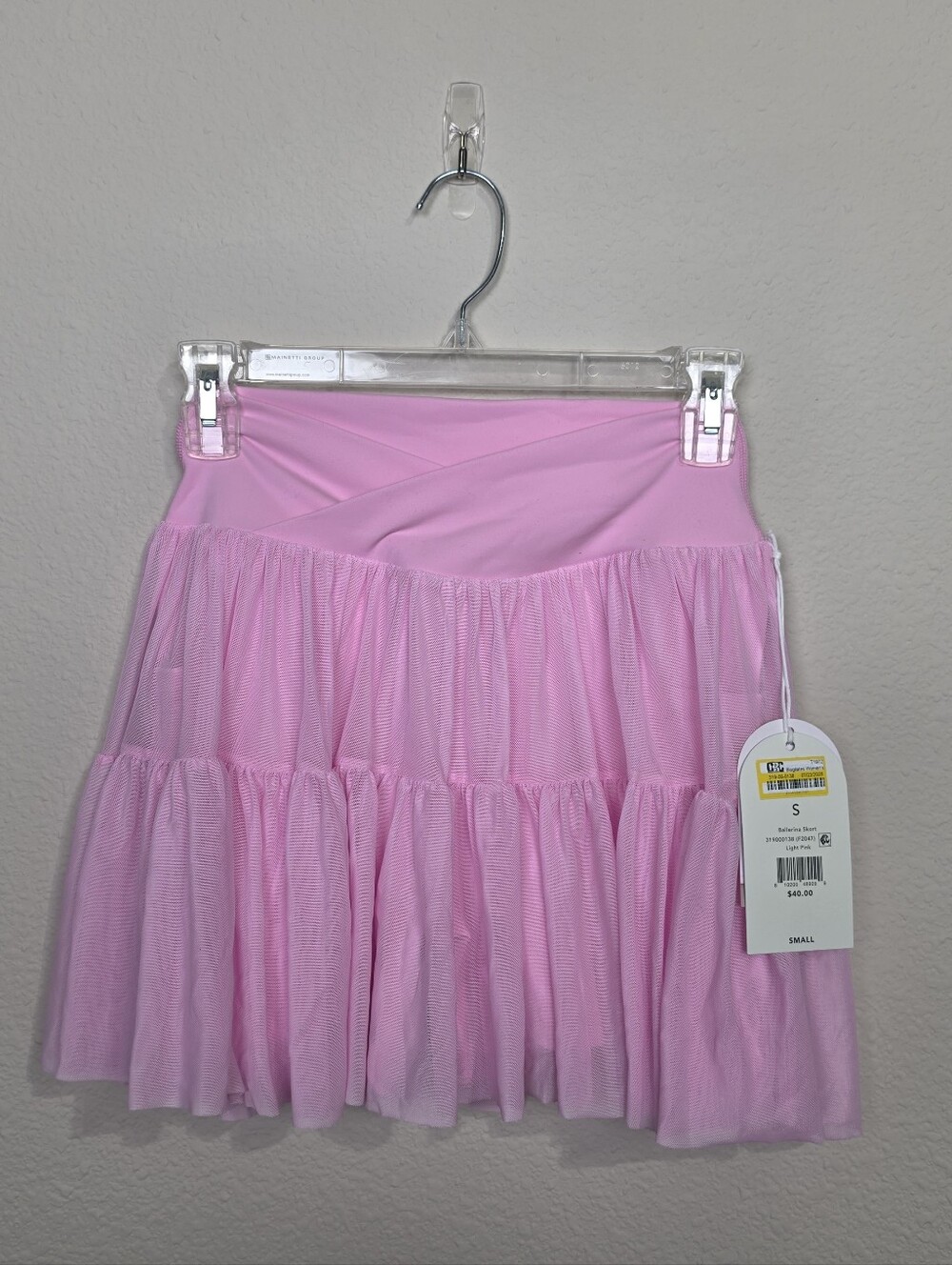 Blogilates Bubblegum Pink Athletic Skirt With Built In Shorts NWT S
